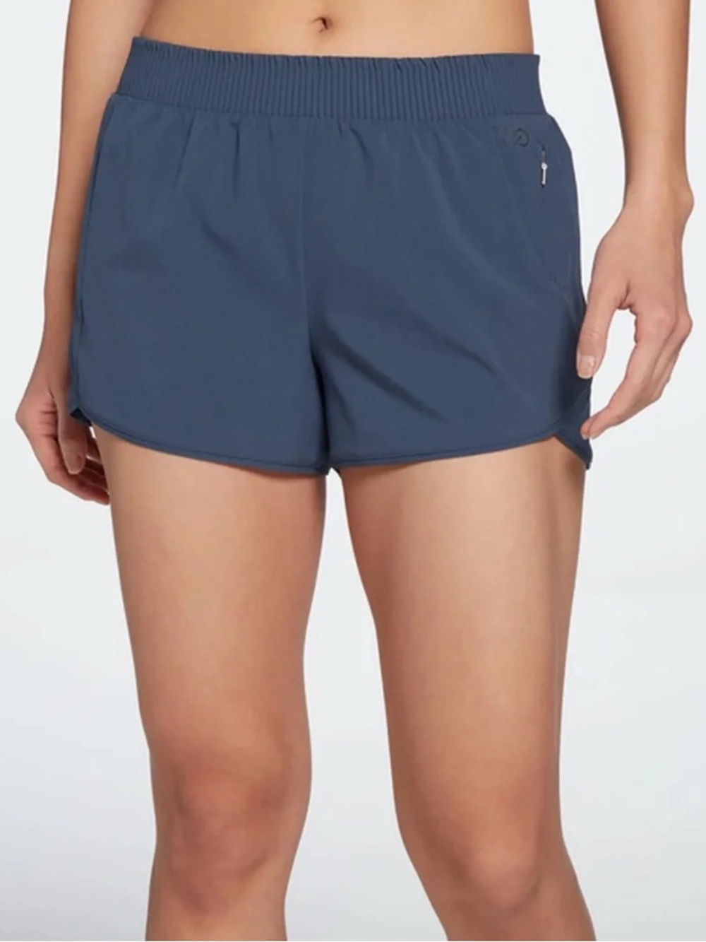 CALIA Navy Athletic Running Shorts Zip Pockets Size M